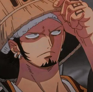 ☠️ Trafalgar Law One Piece Trafalgar Law, One Piece, Anime, Pirat, Hut telegram sticker