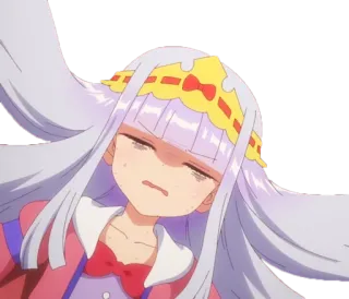 😣 anime, karakter, cewek, lelah, imut, putri whatsapp sticker