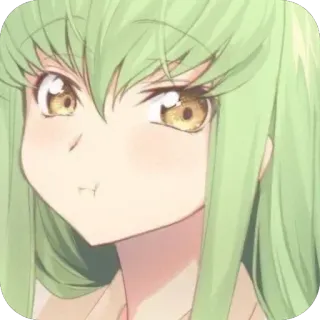 🫥 C.C. Code Geass whatsapp sticker