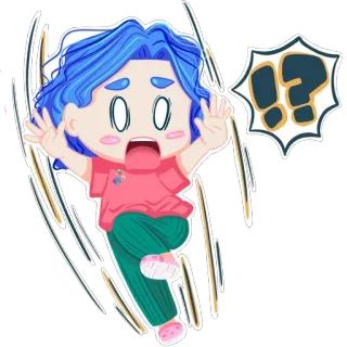 😱 hoạt hình, sốc, bất ngờ, anime telegram sticker