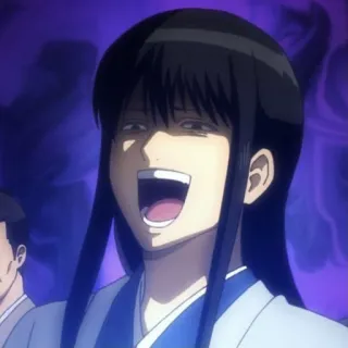 🔷 Katsura Kotarou Gintama anime, gintama, katsura kotarou, funny face, manga telegram sticker
