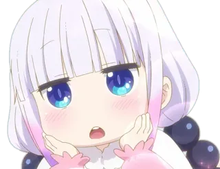🍄 Kanna Kamui Miss Kobayashi's Dragon Maid Anime, Kanna, Kanna Kamui, Miss Kobayashis Dragon Maid, Süß, Manga telegram sticker