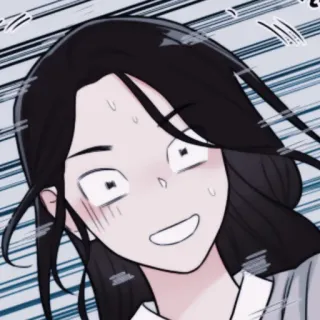 🩺 anime, cartoon, vrouw, geschrokken, bang whatsapp sticker