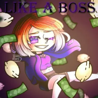 💸 LIKE A BOSS деньги, босс, успех, богатство, мультфильм, стиль, круто telegram sticker