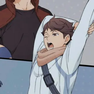 🍃 Oikawa Tooru Haikyuu!! anime, personnage, haikyuu, oikawa, tooru telegram sticker
