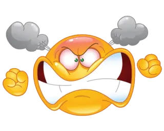 😡 wütend, Emoji, frustriert, verärgert, Cartoon telegram sticker