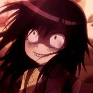 🤪 Anime, Enojado, Terrorífico, Loco, Femenina whatsapp sticker