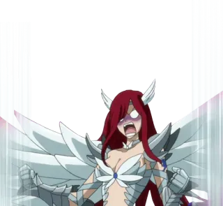 👿 Erza Scarlet Fairy Tail Anime, Fairy Tail, Erza Scarlet, Magia, Guerreiro, Armadura telegram sticker