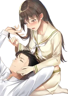 🧸 アニメ, カップル, 恋愛, 制服 telegram sticker