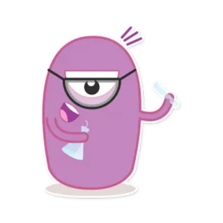 😒 科学, 科学家, 怪物, 化学, 教育, 卡通 telegram sticker