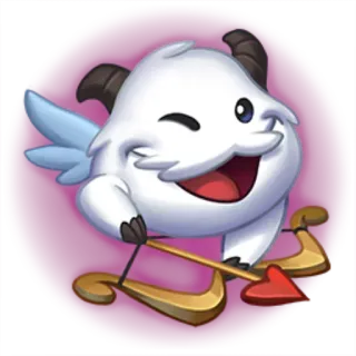💘 Poro League of Legends Poro, League of Legends, carino, videogioco, animale telegram sticker