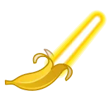 🗡 banana, fruit, food, yellow, tropical telegram sticker