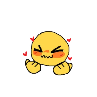 😆 Emoji, Amor, Fofo, Corações, Feliz telegram sticker