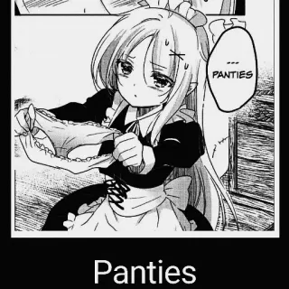 🩲 Panties anime, maid, underwear, manga telegram sticker