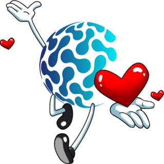😘 heart, love, cartoon, animation, character telegram sticker