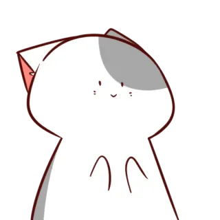 ☺️ gato, fofo, desenho animado, animal, animal de estimação, adesivo telegram sticker