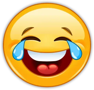 😂 Emoji, Tertawa, Menangis, Senang, Bahagia, Wajah telegram sticker