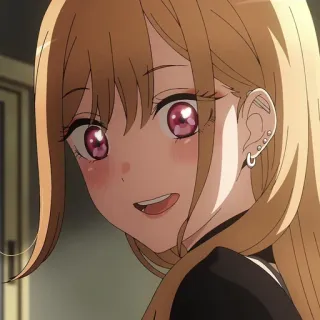 😄 anime, garota, retrato, desenho animado, personagem, sorriso, fofo telegram sticker