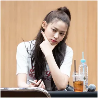 🍑 mujer, coreana, chica, retrato, belleza, joven telegram sticker