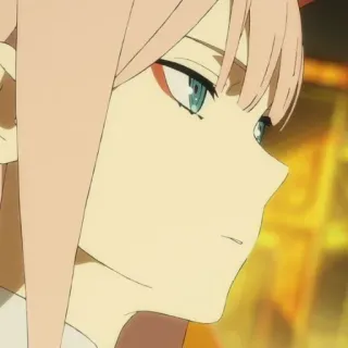 🕊 Zero Two Darling in the Franxx Anime, Zero Two, Darling in the Franxx, Personnage, Portrait, Profil telegram sticker