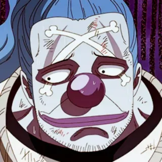 😟 Buggy One Piece Anime, Clown, Pirata, Manga, One Piece, Buggy telegram sticker