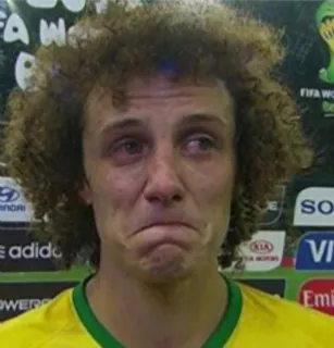 😢 David Luiz футбол, футбол, плачущий, грустный, слёзы, спортсмен, Давид Луис telegram sticker