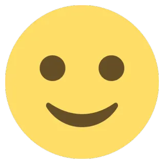 🙂 Emoji, Smiley, Gelb, Fröhlich, Cartoon whatsapp sticker