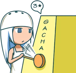 💰 GACHA
3★ Jeu gacha, Anime, Sticker, Mignon, Chance, Trois étoiles whatsapp sticker