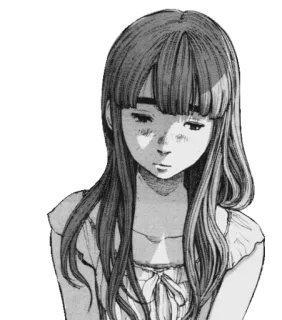 🙁 ผู้หญิง, เศร้า, มังงะ, อนิเมะ, ภาพวาด whatsapp sticker