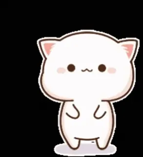 🤘 gatto, carino, kawaii, sticker, cartone animato, animale telegram sticker