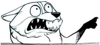 😱 anjing, hewan, kartun, ilustrasi telegram sticker