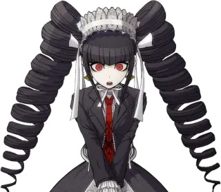🃏 Celestia Ludenberg Danganronpa Anime, Celestia Ludenberg, Danganronpa, Gótico, Empregada telegram sticker