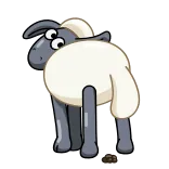 💩 Shaun Shaun the Sheep sheep, cartoon, animal, animated, farm, cute telegram sticker