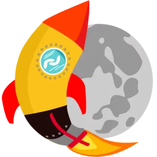 🌚 cohete, luna, espacio, lanzamiento, volar, nave espacial telegram sticker