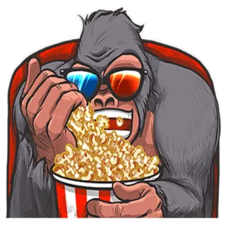 Mr. Gorilla :: @stickerhype telegram stickers