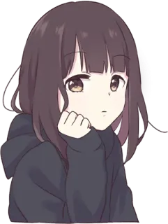 🙂 anime, girl, cute, cartoon, sticker, manga telegram sticker