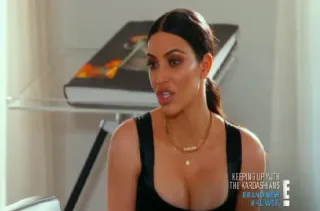😮 Kim Kardashian Keeping Up with the Kardashians television, reality show, celebrity, Kim Kardashian telegram sticker