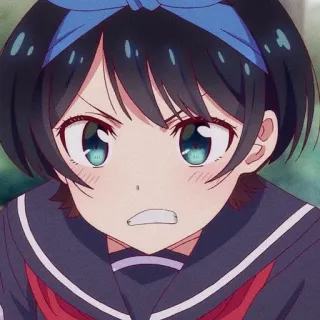 😤 Ruka Sarashina Rent-A-Girlfriend Anime, Manga, Cô gái, Nhân vật, Bạn gái thuê, Ruka Sarashina whatsapp sticker