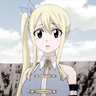 🎏 Lucy Heartfilia Fairy Tail Anime, Chica, Dibujos animados, Fairy Tail, Lucy Heartfilia whatsapp sticker