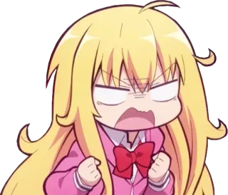 😠 Anime, Dibujos animados, Enojado, Lindo, Chibi telegram sticker