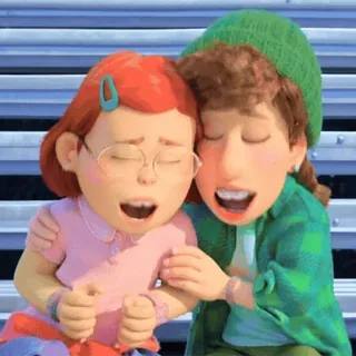😍 Mei Lee Turning Red мультфильм, Disney, Pixar, дружба, взросление, Я краснею telegram sticker