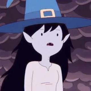 😦 Marceline Adventure Time adventure time, marceline, cartoon, heks, vampier, animatie telegram sticker