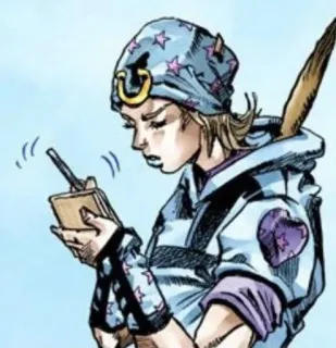 🖊️ Johnny Joestar JoJo's Bizarre Adventure 애니메이션, 만화, 죠니 죠스타, 죠죠의 기묘한 모험, SBR, 스틸 볼 런, 캐릭터 telegram sticker