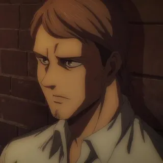 ⚔️ Jean Kirstein Attack on Titan Anime, Personagem, Triste, Retrato telegram sticker