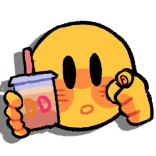 🤭 Emoji, Café, Bebida, Kawaii telegram sticker