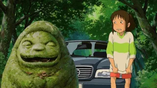 ☹ Chihiro Spirited Away a viagem de chihiro, chihiro, studioghibli, anime whatsapp sticker