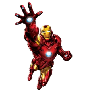 😎 Iron Man supereroe, marvel, avengers, iron man, uomo, fumetto telegram sticker