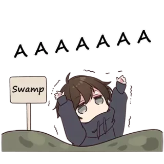 (Menhera-kun) 2 by: @awesome_fun3 telegram stickers