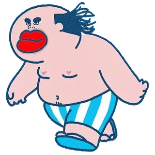 😊 Fatty Fatty and Friends whatsapp sticker