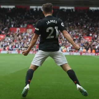 🕺 James JAMES 21 calcio, maglia, giocatore, sport, sport telegram sticker